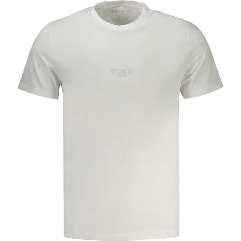 Štýlové Pánske Tričko s krátkym rukávom GUESS JEANS Biela 67366893