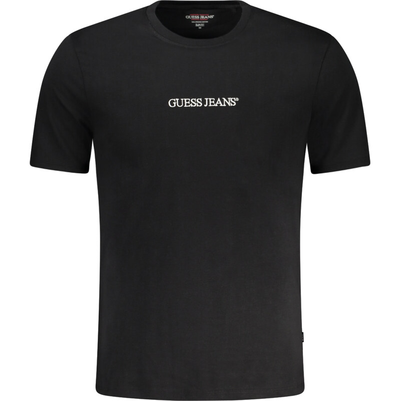 Čierne tričko GUESS JEANS s krátkym rukávom 67283465