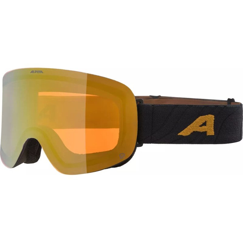 ALPINA Lyžiarske okuliare PENKEN Quatroflex čierno-zlaté matné 59062078