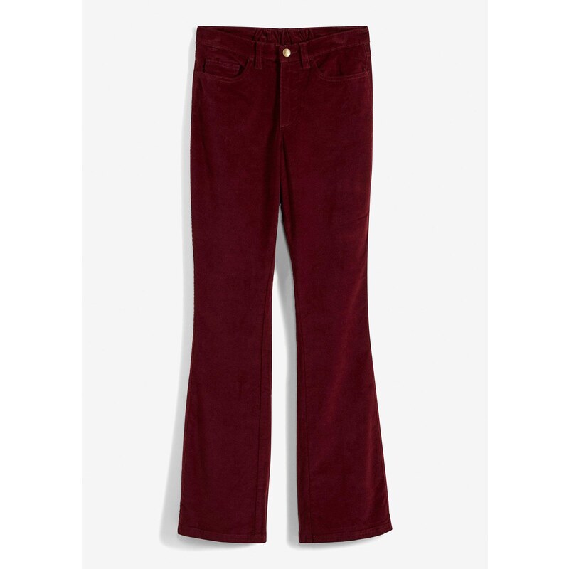 bonprix Kordové strečové nohavice, rozšírené, pohodlný vysoký pás, 45867795