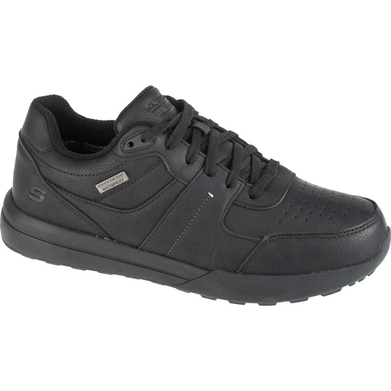 Čierne pánske kožené tenisky Skechers Netson - Gander 205236-BBK 59069003