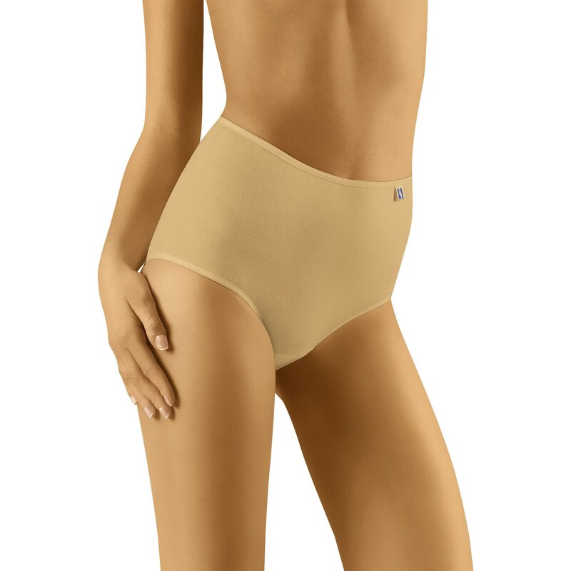 Wol-Bar Bavlnené nohavičky s vyšším pásom Tahoo Maxi béžové, Farba 20742737