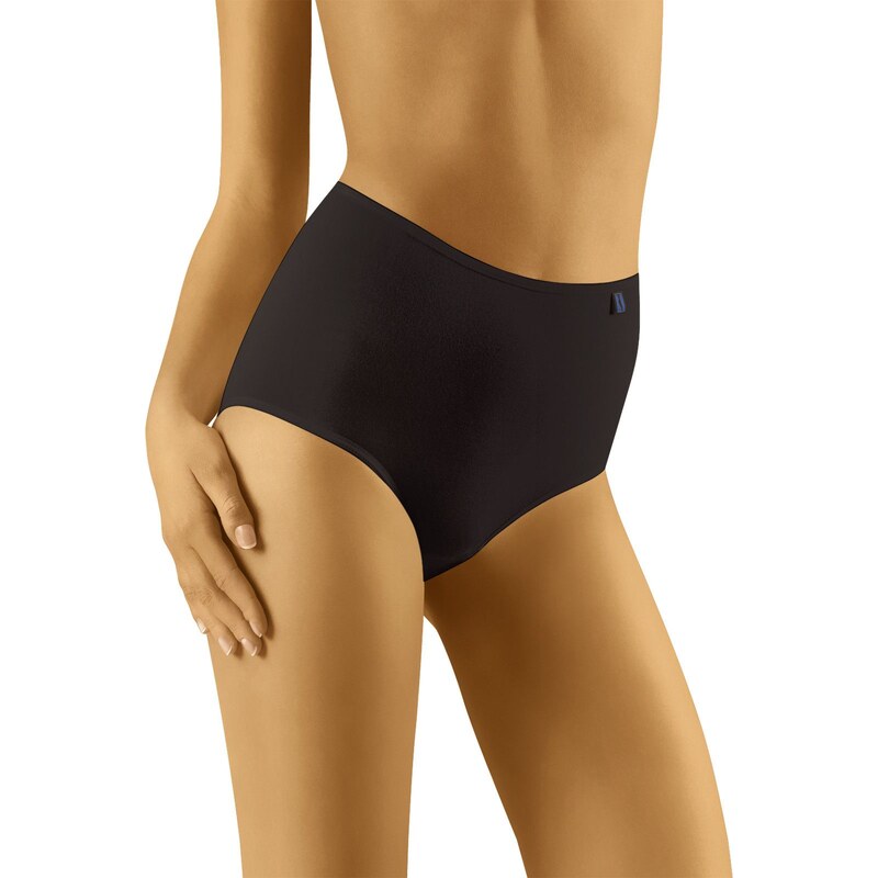 Wol-Bar Bavlnené nohavičky s vyšším pásom Tahoo Maxi čierne, Farba 20151144