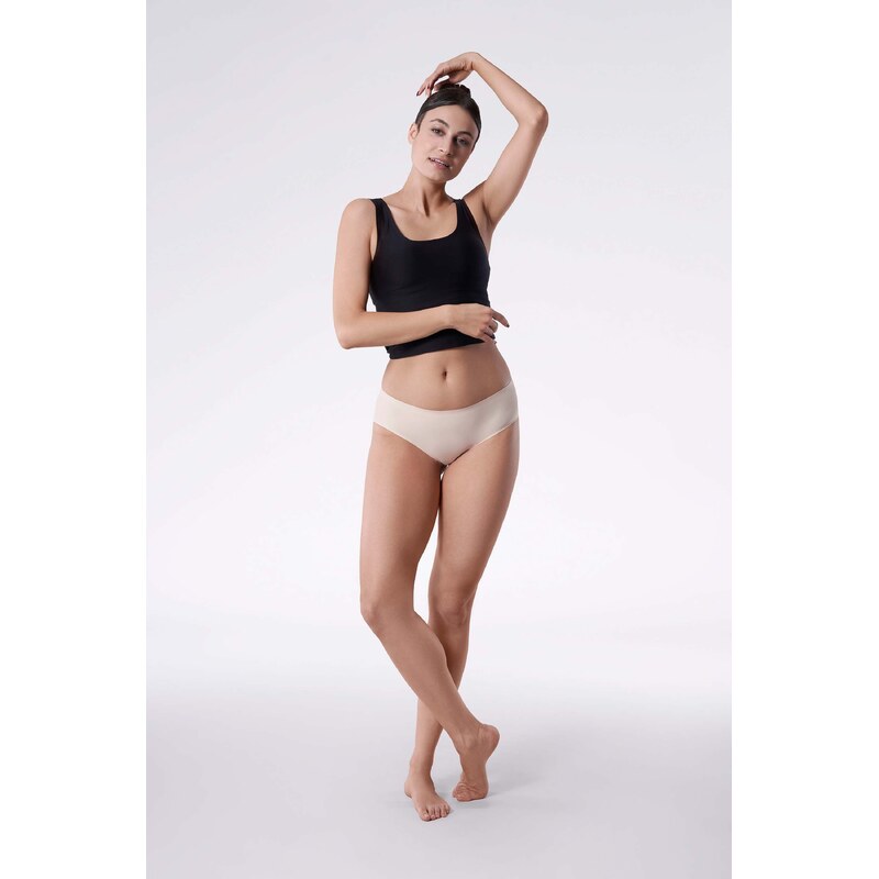 Julimex Dámske bezšvové nohavičky Cheekie Panty béžové, Farba béžová 20152953