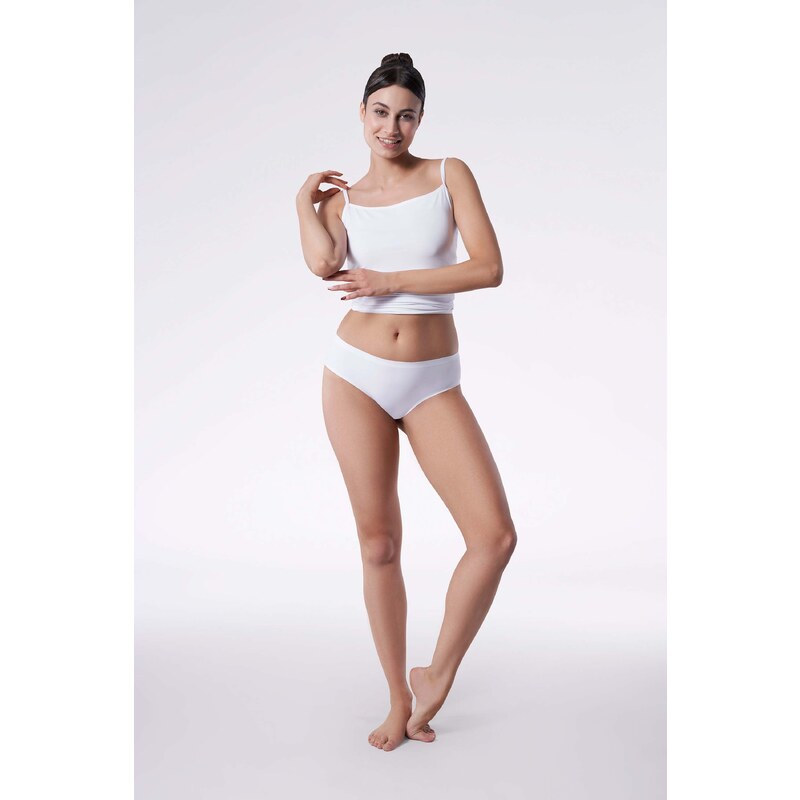 Julimex Dámske bezšvové nohavičky Cheekie Panty biele, Farba biela 20152954