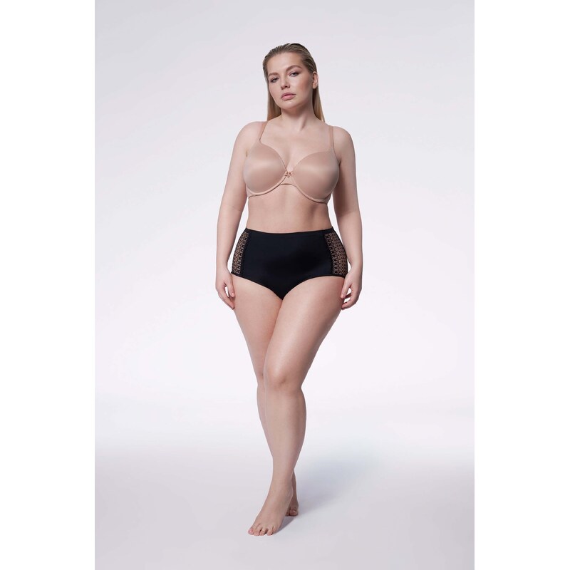 Julimex Dámske nohavičky vyššie Opal čierne, Farba čierna 20152968