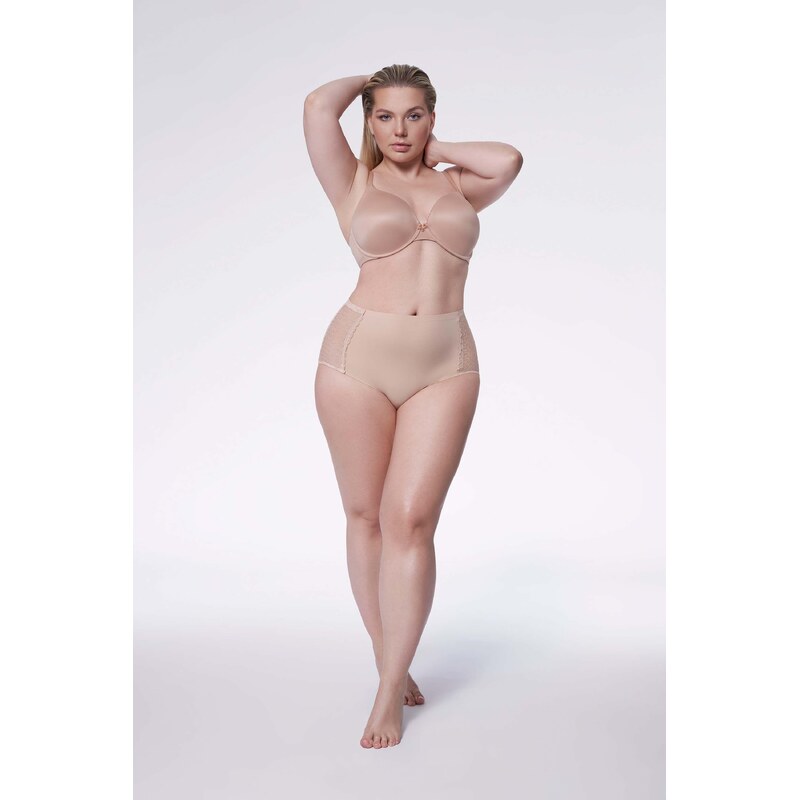 Julimex Dámske nohavičky vyššie Opal béžové, Farba béžová 20152965