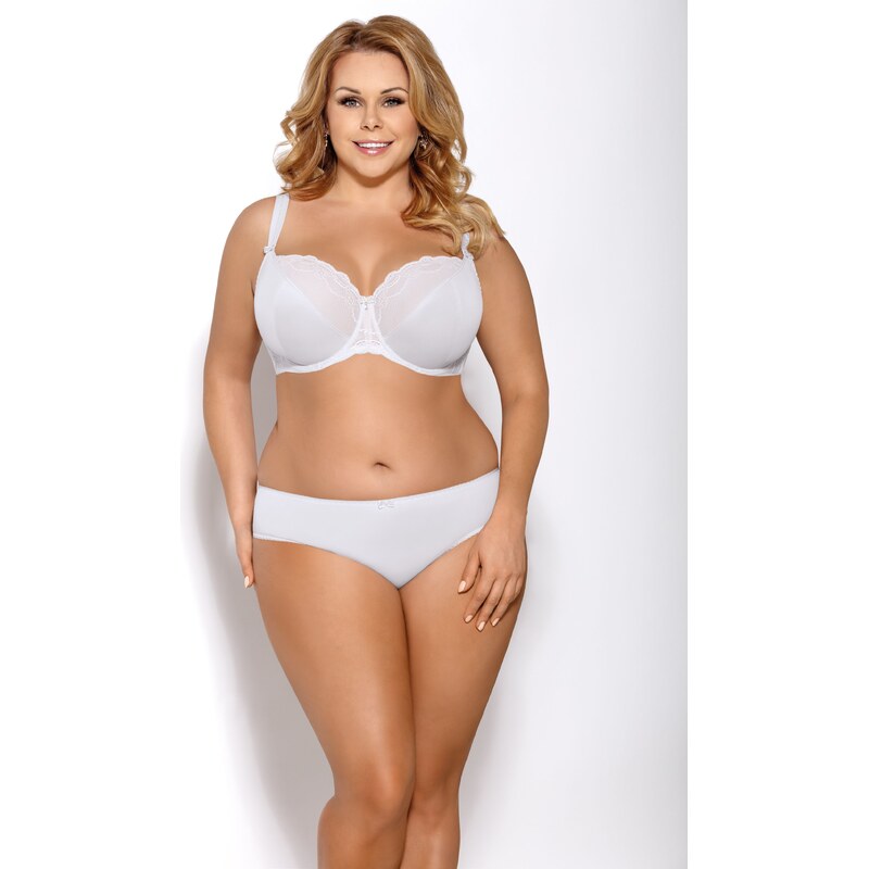 Gorsenia Nohavičky v nižšom strihu Adele K326 biele, Farba biela 22262152