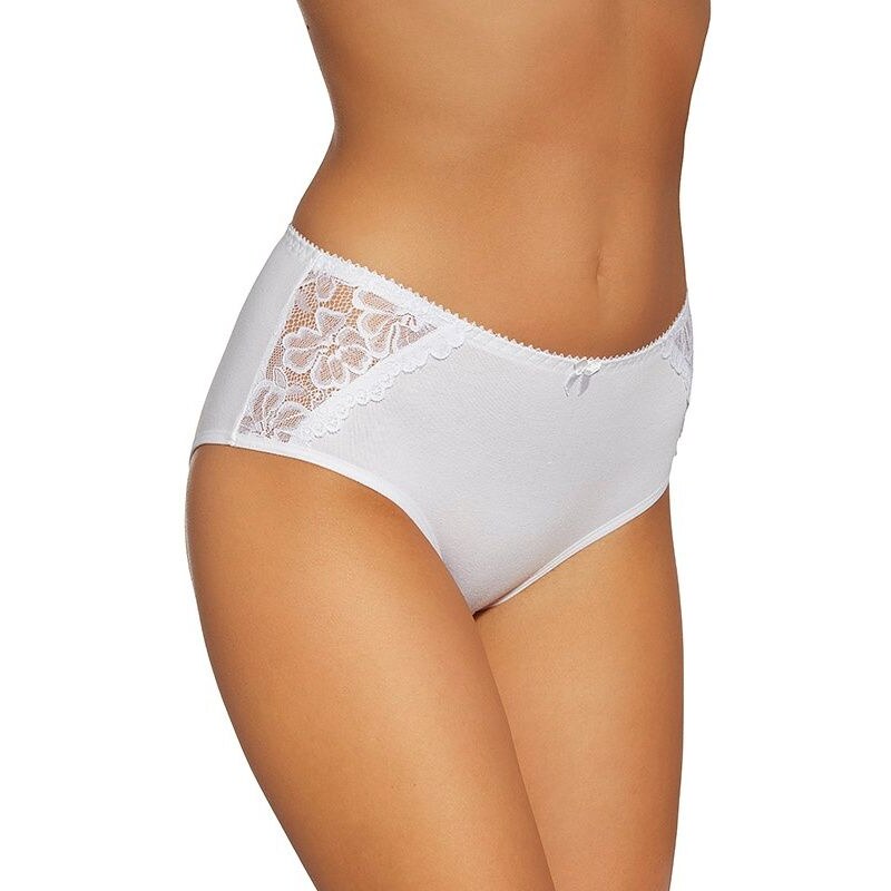 Gabidar Bavlnené nohavičky vyššie Mona 139 biele, Farba biela 20153457