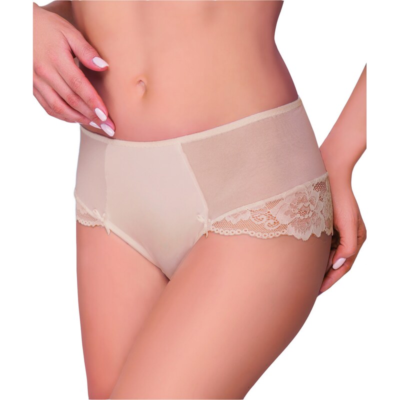 Ewana Zvodné nohavičky s čipkou Scarlett 098 béžové, Farba béžová 20153701