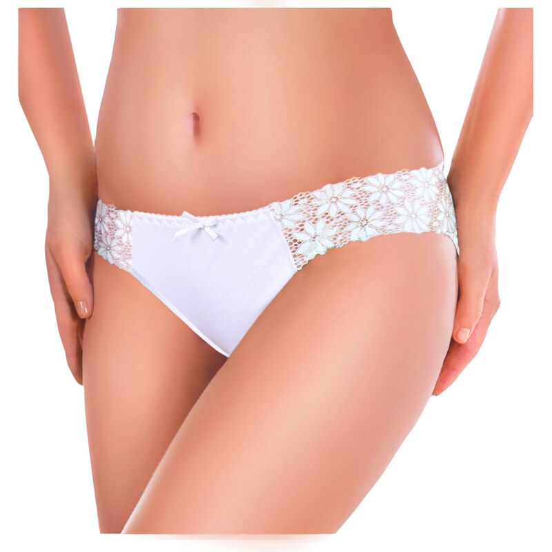 Ewana Nohavičky Aura 041 biele, Farba biela 20153658