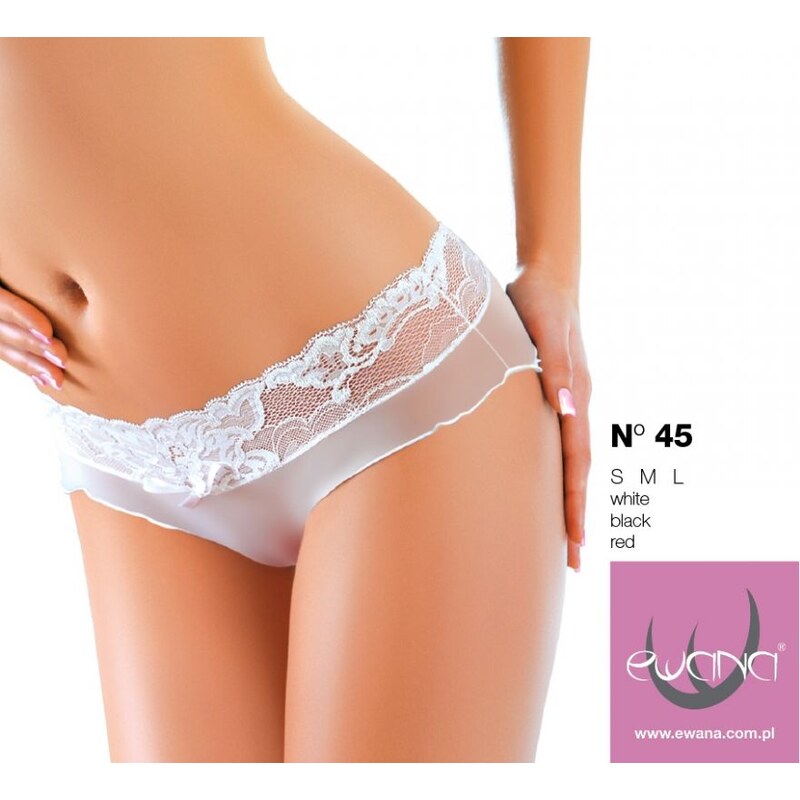 Ewana Zmyselné nohavičky priesvitné Bella 045, Farba čierna 20153661