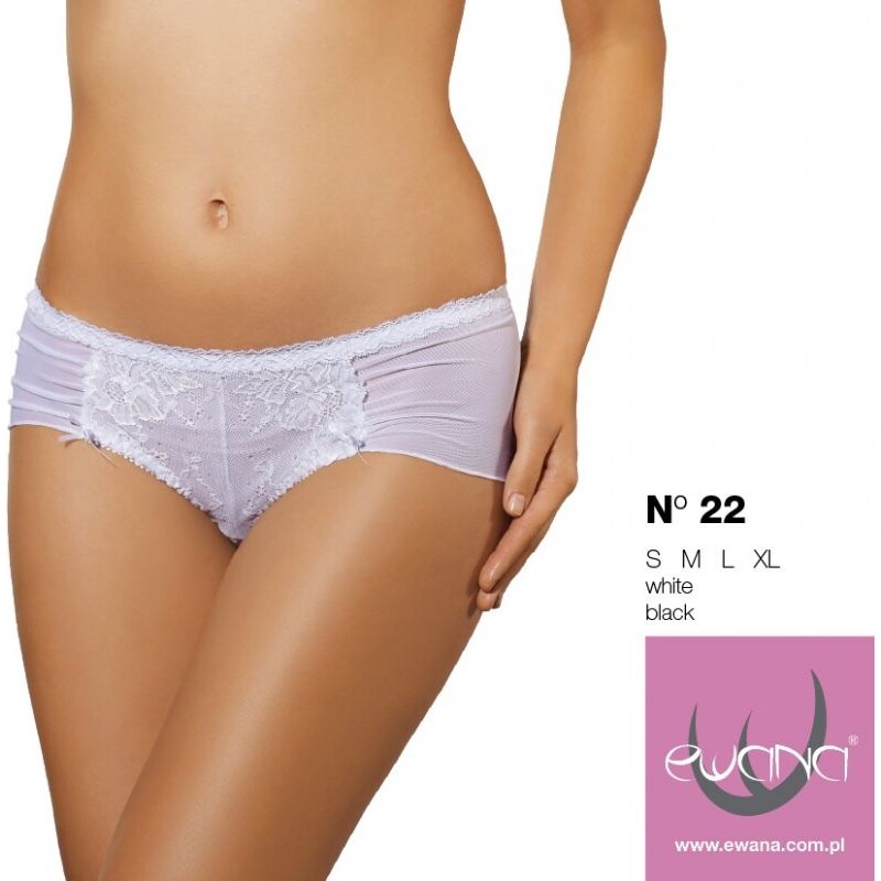 Ewana Dámske boxerky Rebeca 022, Farba biela 46466213
