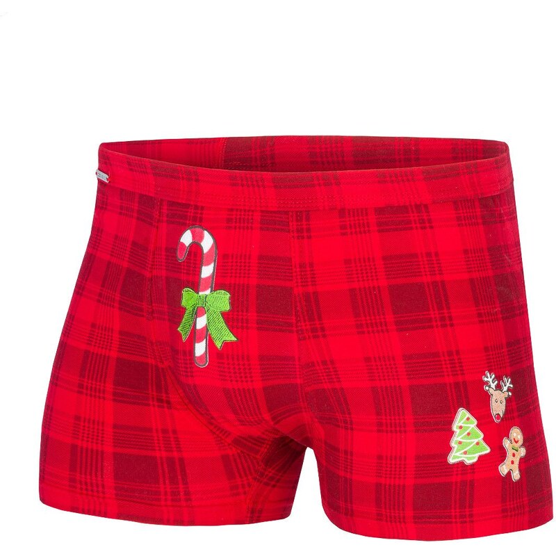 Cornette Vianočné červené boxerky Candy Cane 017/42 Merry Christmas, 59070452