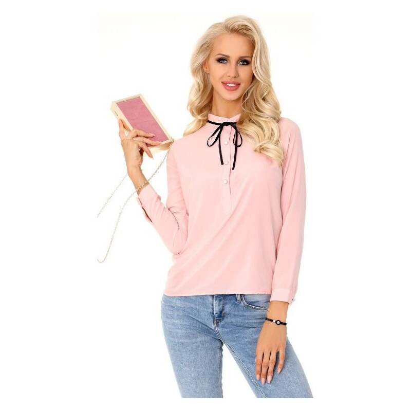 Merribel Elegantná blúzka Semele Peach, Farba broskyňová 34096370