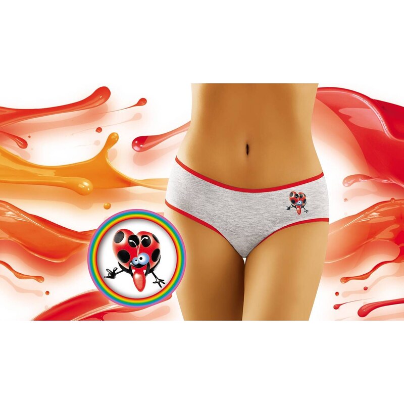 Wol-Bar Nohavičky bavlnené s lienkou Funny Ladybug 2507, Farba 23546021