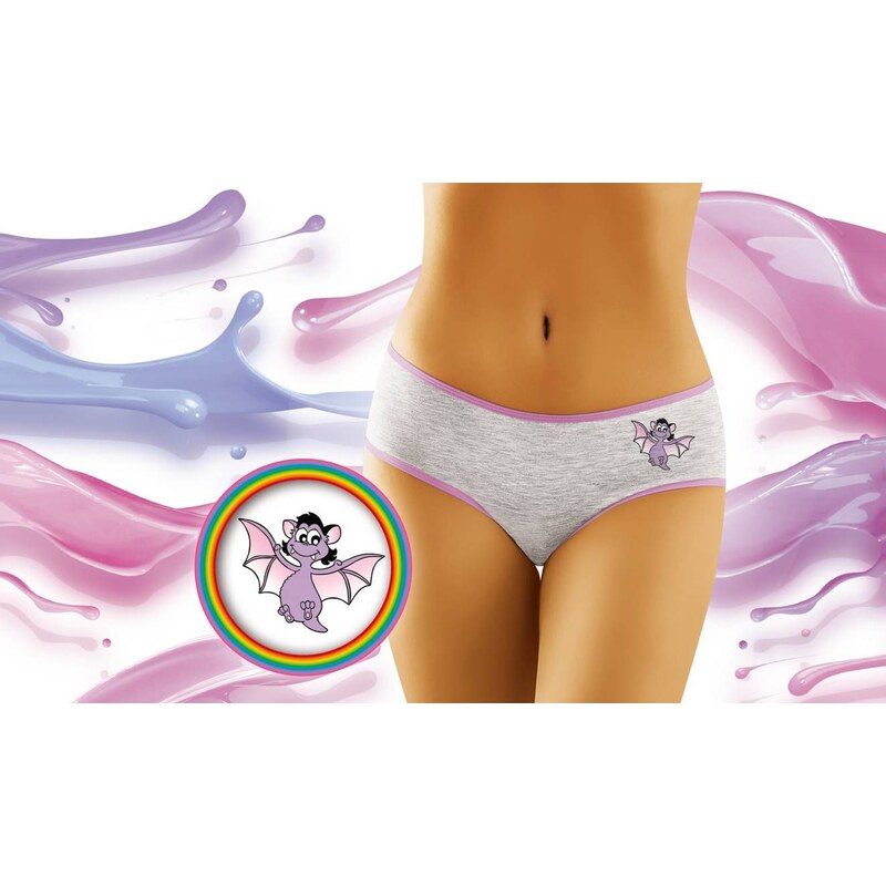 Wol-Bar Nohavičky bavlnené s netopierom Funny Bat 2508, Farba 20156317