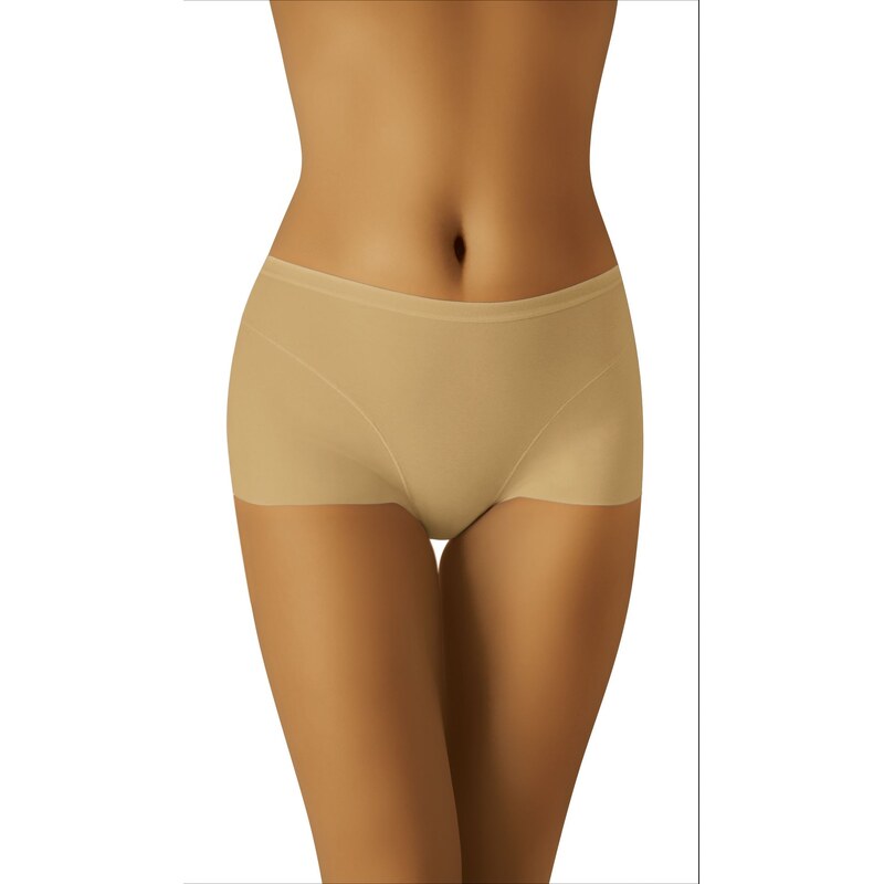 Wol-Bar Dámske bavlnené boxerky strihané laserom Eco-Ye béžové, Farba 18994228