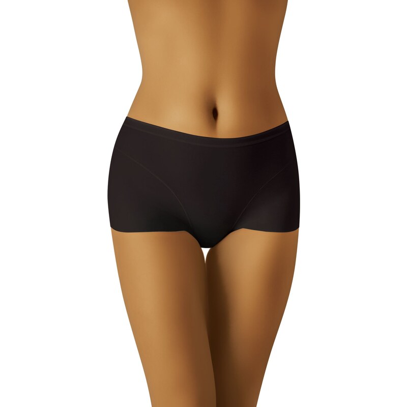 Wol-Bar Dámske bavlnené boxerky strihané laserom Eco-Ye čierne, Farba 20156335