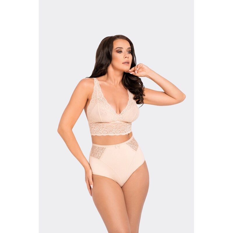 Babell Bavlnené nohavičky vyššie Monami BBL 054 béžové, Farba béžová 47212140