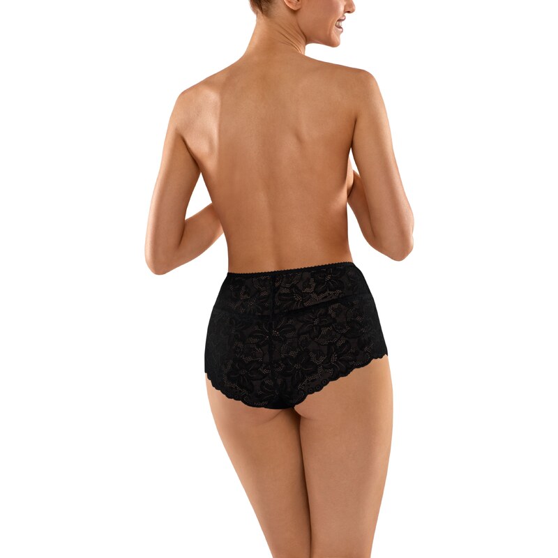 Babell Bavlnené nohavičky s vyšším pásom BBL 140 čierne, Farba čierna 24261427