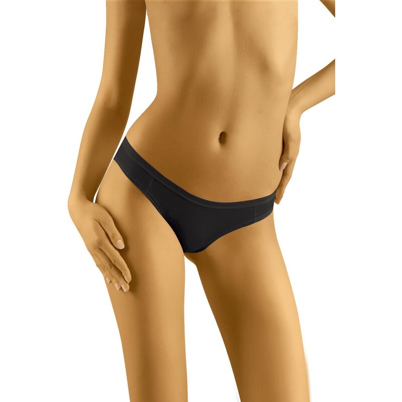 Wol-Bar Bavlnené nohavičky bedrové Tahoo Prima čierne, Farba čierna 28360649