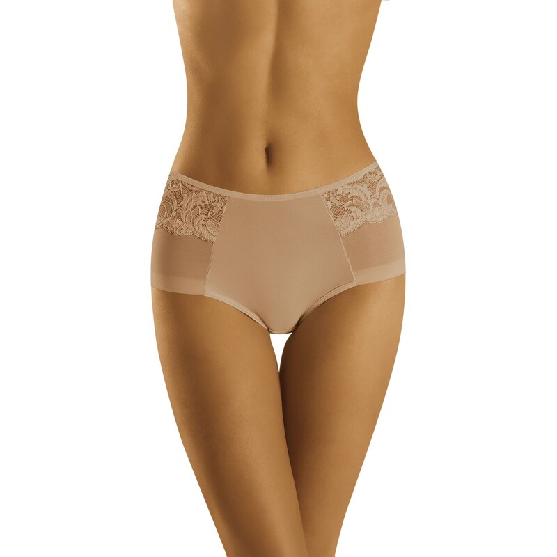 Wol-Bar Nohavičky s čipkou Sava béžové, Farba béžová 24640232