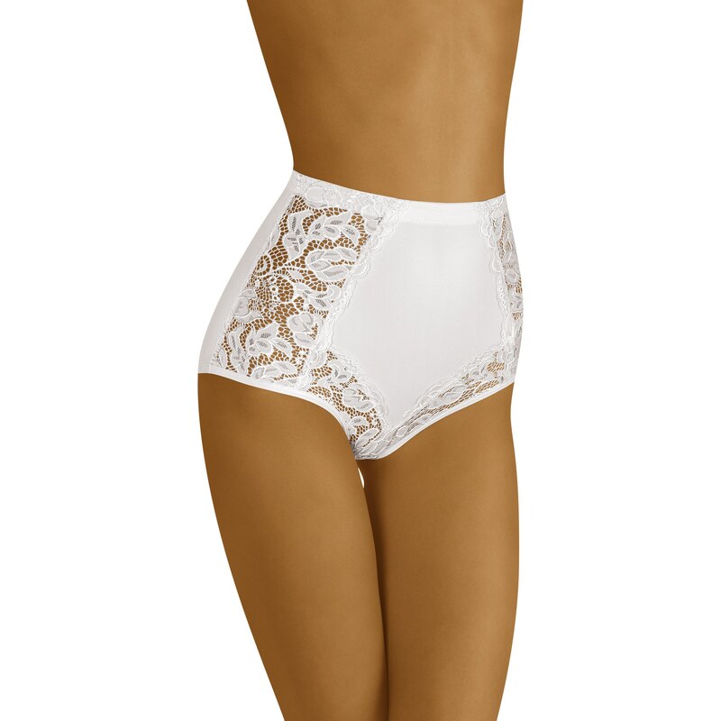 Wol-Bar Sťahovacie nohavičky s vyšším pásom Eleganta biele, Farba 30510643