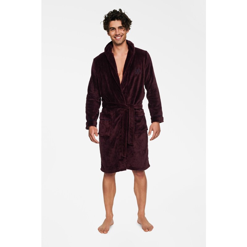 Henderson Pánsky župan Trick 40067-93X bordový, Farba bordová 35383521