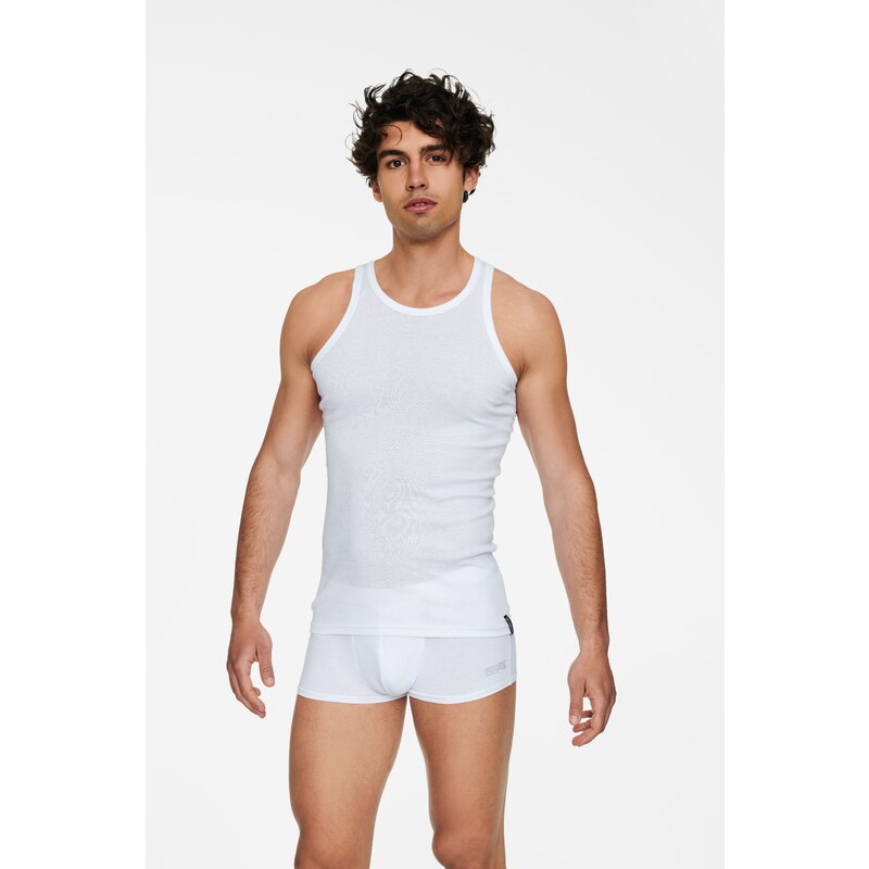 Henderson Pánske bavlnené tielko 1480 J1 biele, Farba biela 35412271