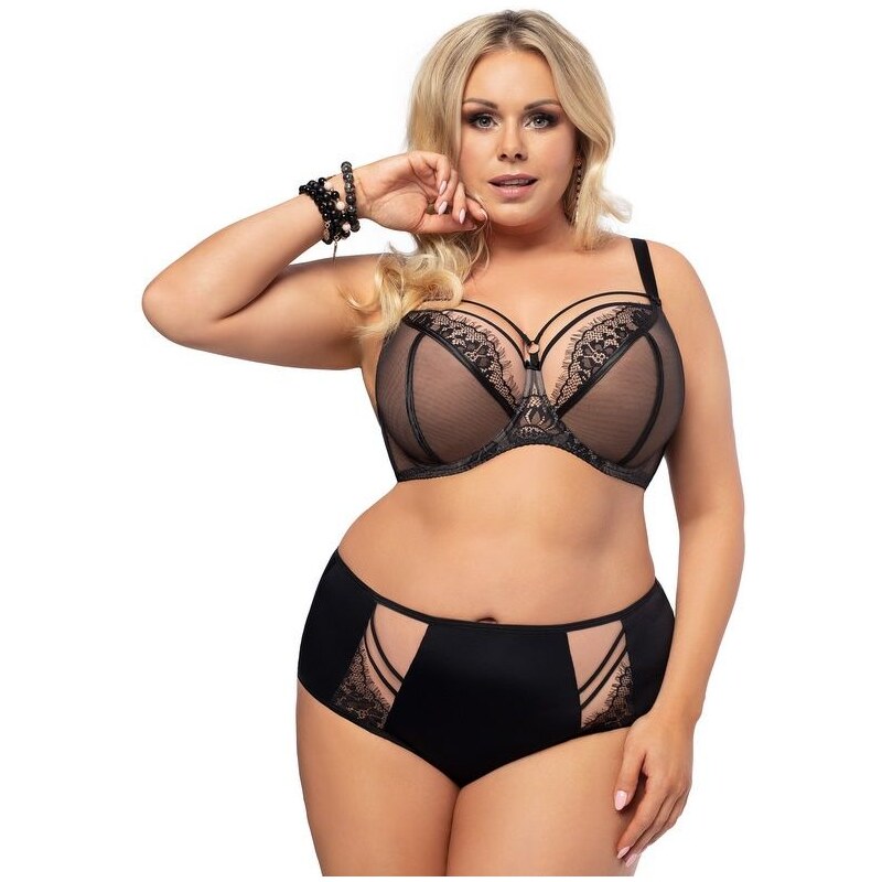 Gorsenia Nohavičky s vyšším pásom Paradise K497 čierne, Farba čierna 46466142