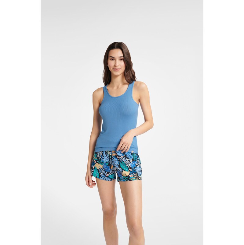 Henderson Ladies Dámske pyžamo krátke Baku 40627-55X nebesky modré, 41562703