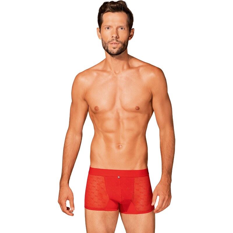 Obsessive Pánske boxerky priesvitné r červené, Farba červená 46546975