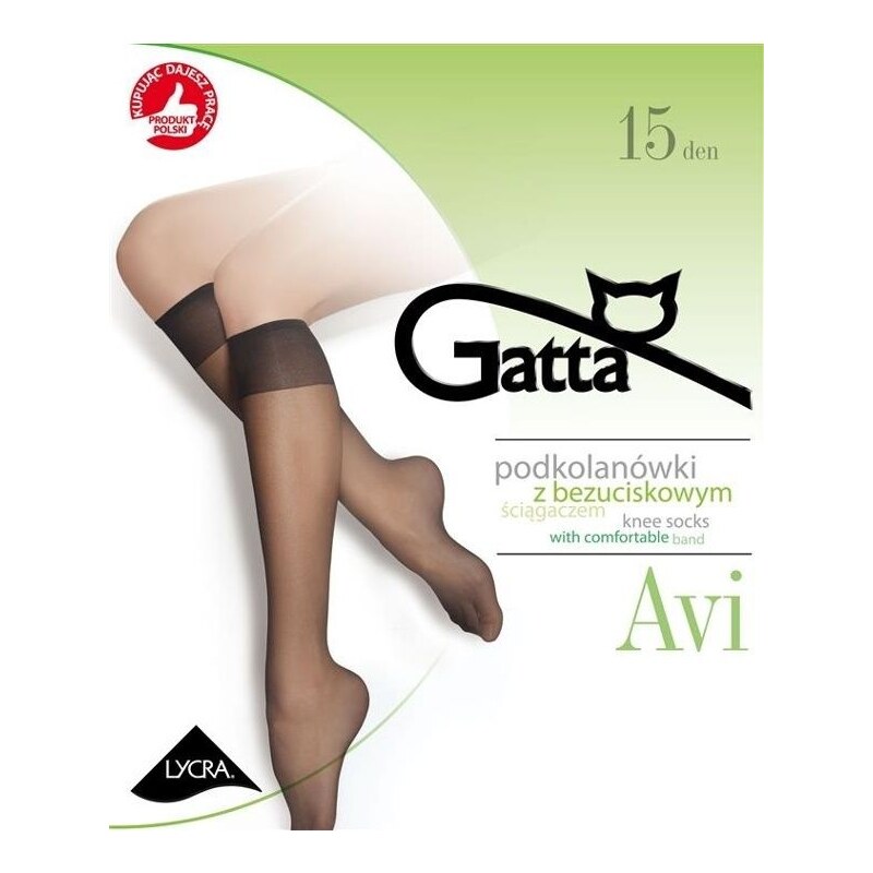 Gatta Podkolienky Avi 15 DEN, Farba grafitová 51119372
