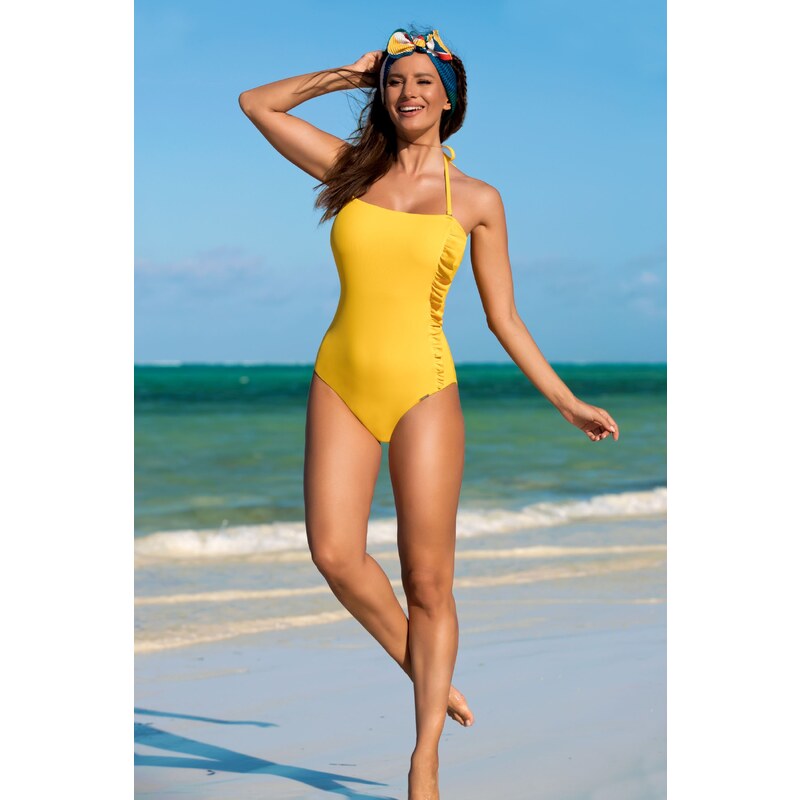 Madora Dámske jednodielne plavky Molly 02 žlté, Farba žltá 53179013