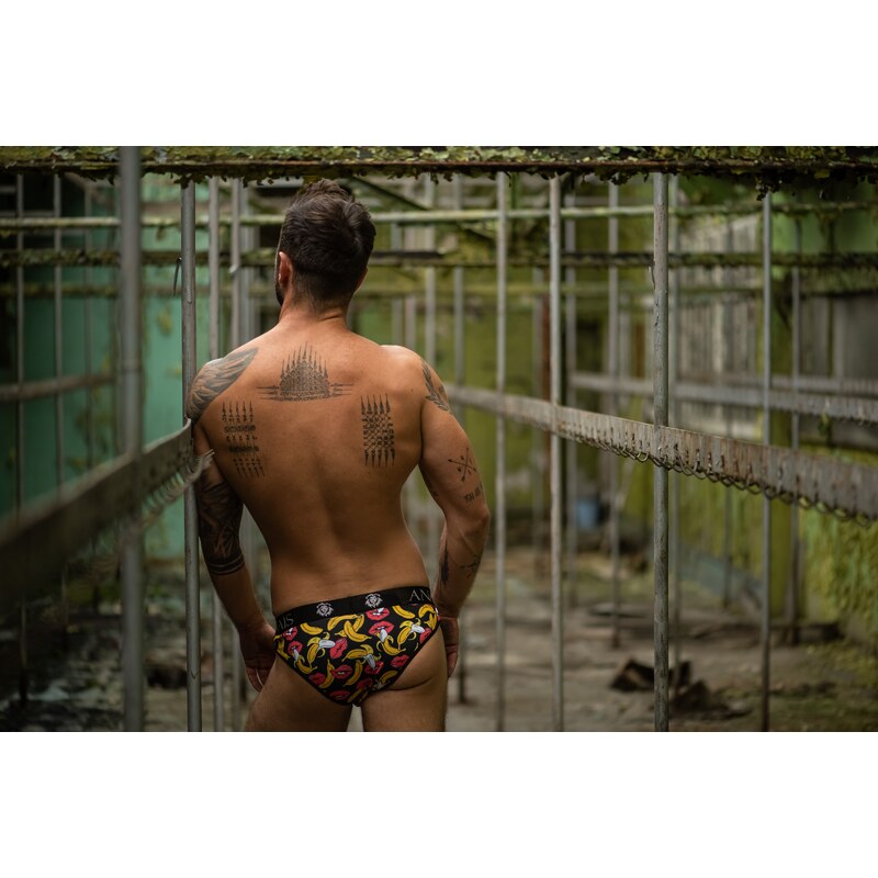 Anais Pánske slipy Banana, Farba čierna-žltá 57307304