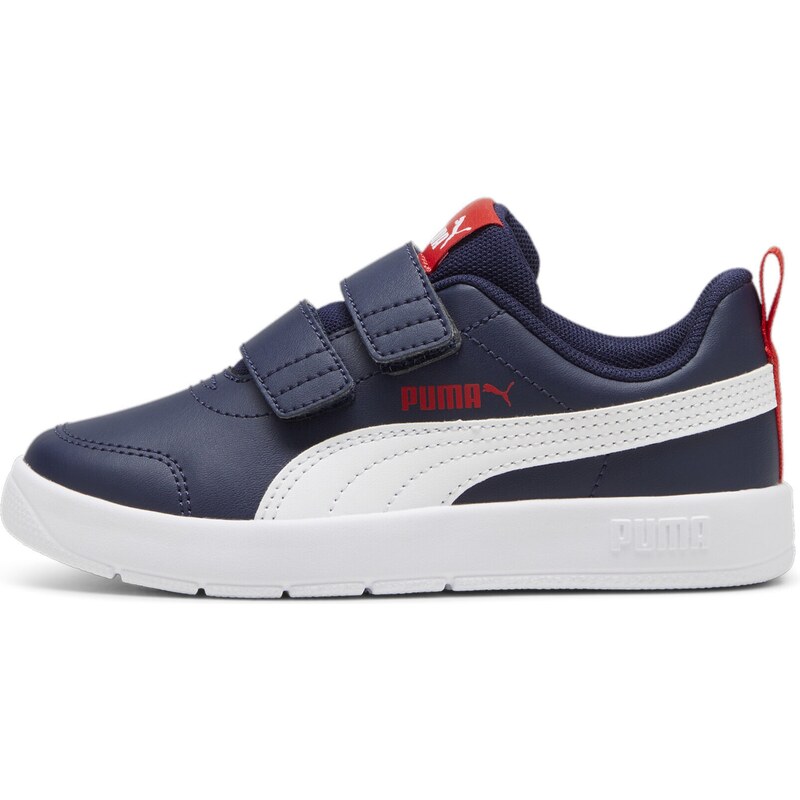 PUMA Tenisky Courtflex V3 námornícka modrá / červená / biela 59072991