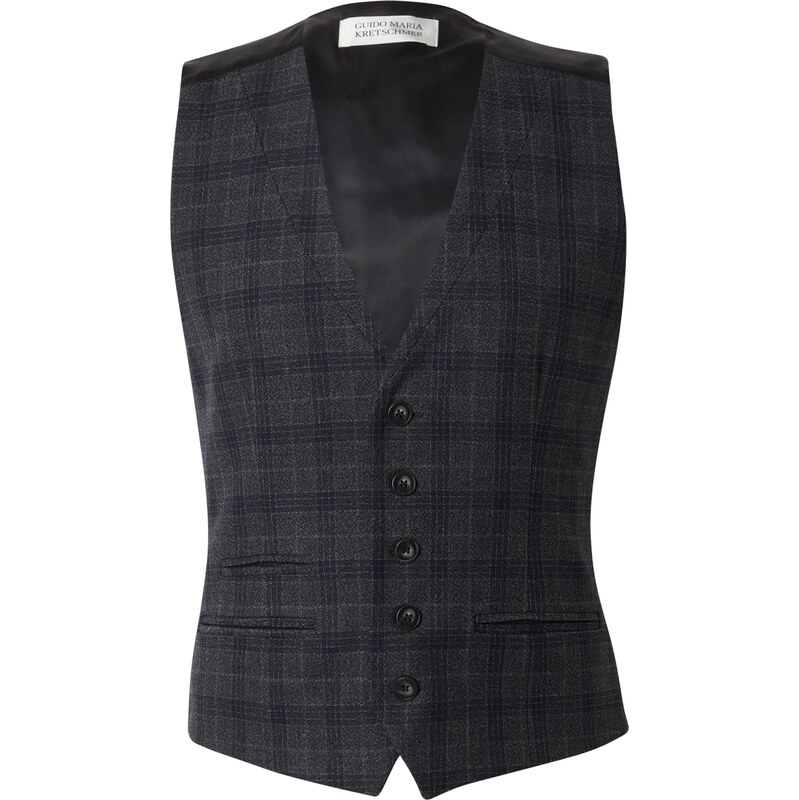 Guido Maria Kretschmer Men Vesta k obleku Sean tmavomodrá / sivá / 61334639