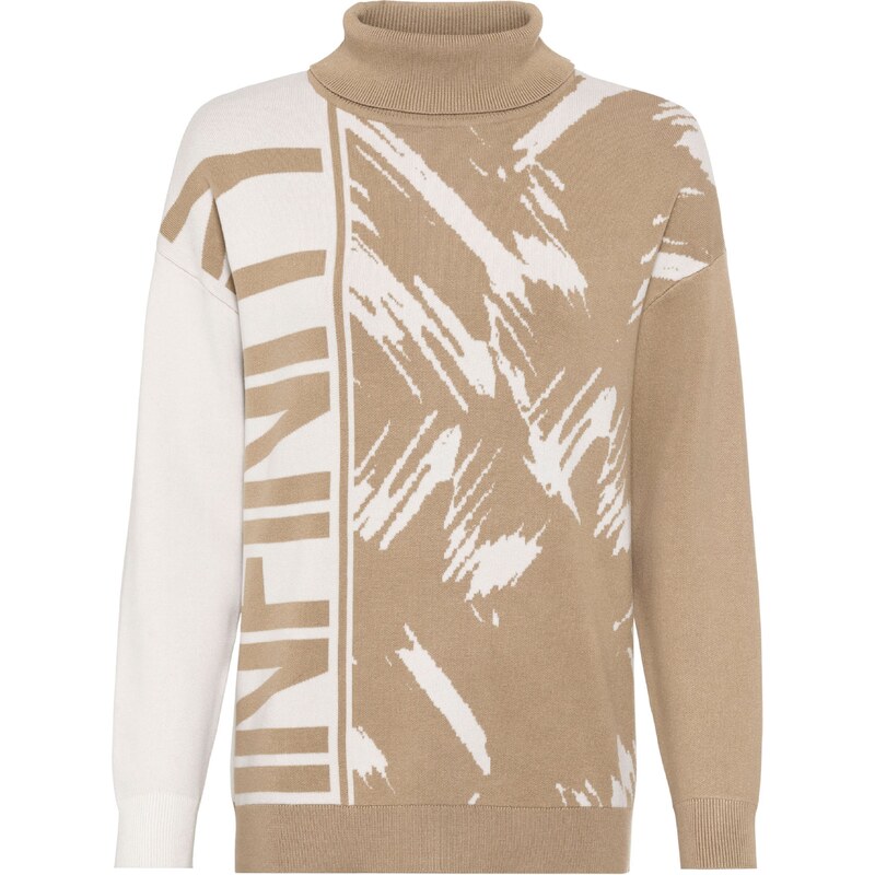 heine Sveter tmavobéžová / biela 59072921