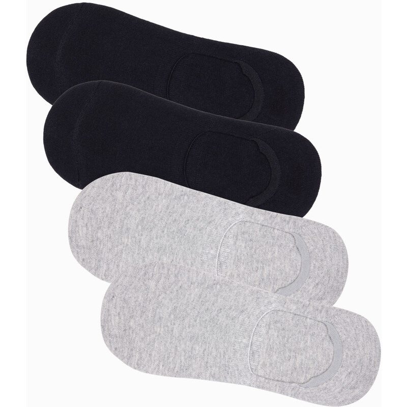 Ombre Mens foot socks 4-pack - grey-black OM-SOSS 50586700
