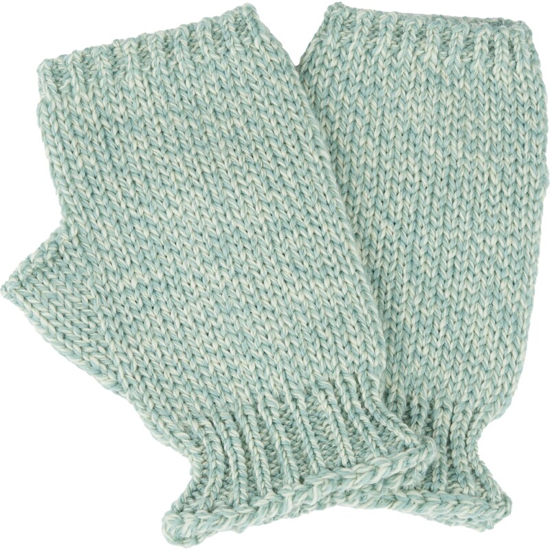 Vlnka Vlnené pletené bezprsté rukavice Supersoft Merino tyrkysová 59078373