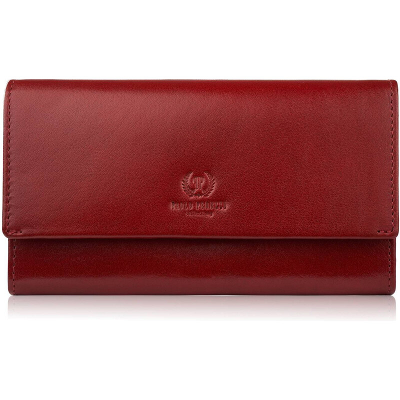 Paolo Peruzzi Klasická kožená peňaženka veľká s RFID AL-07-RD | 59075435