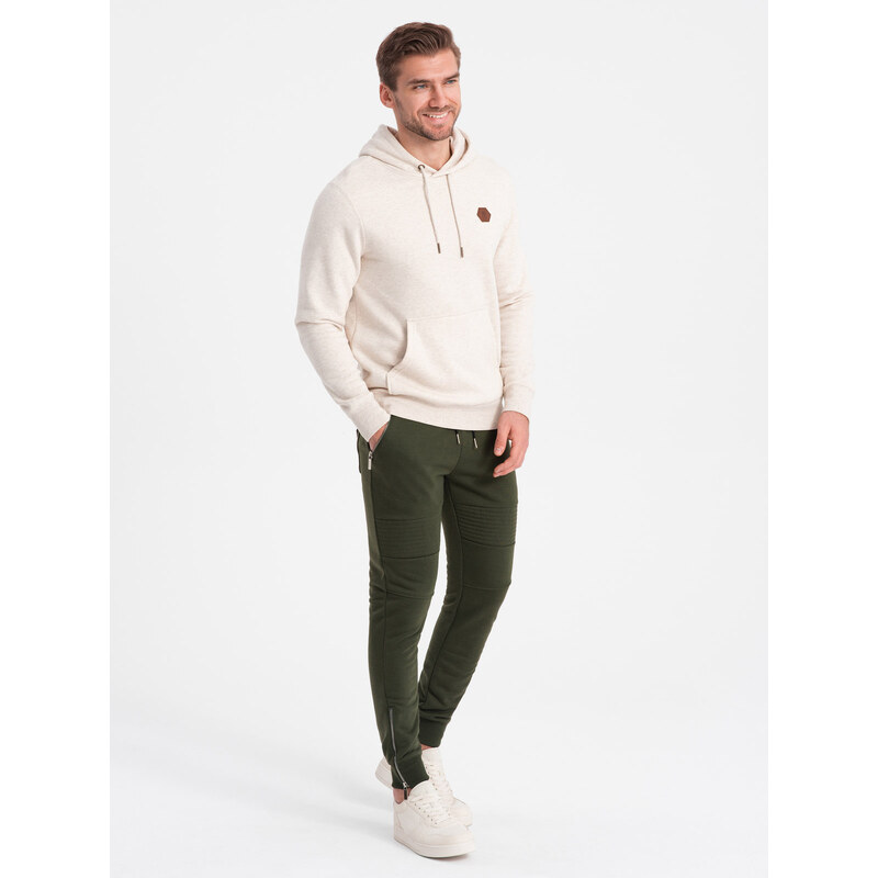 Ombre Mens jogger sweatpants - olive 64776057