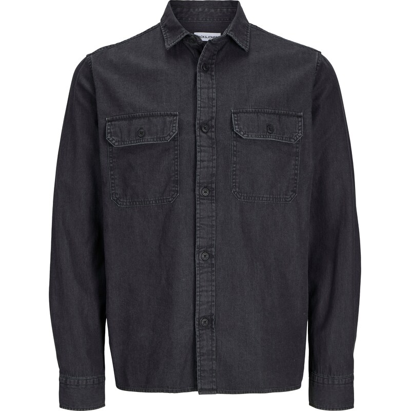 JACK & JONES Košeľa JJETravis čierny denim 59083465