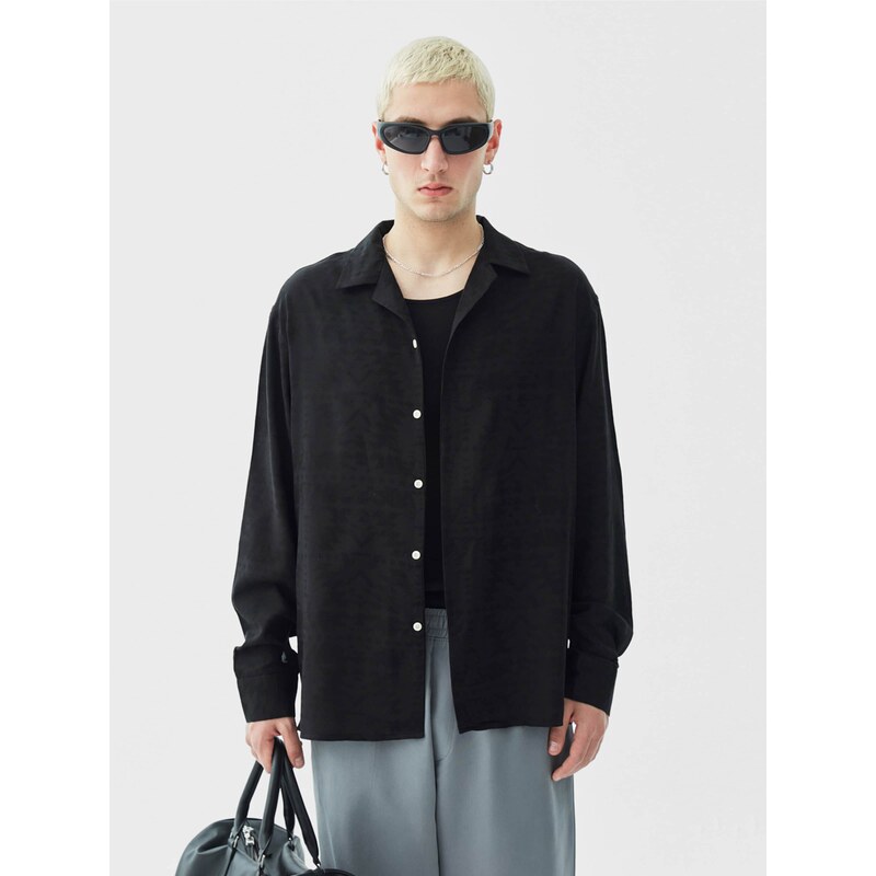 VAMOS CLO Košeľa čierna 60683121