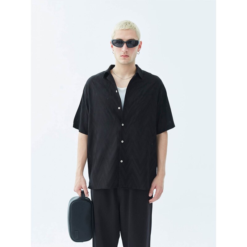 VAMOS CLO Košeľa čierna 60683159