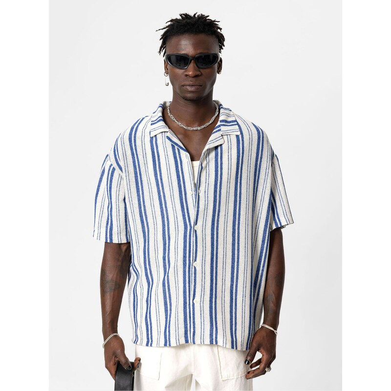 VAMOS CLO Košeľa modrá / biela 60683172