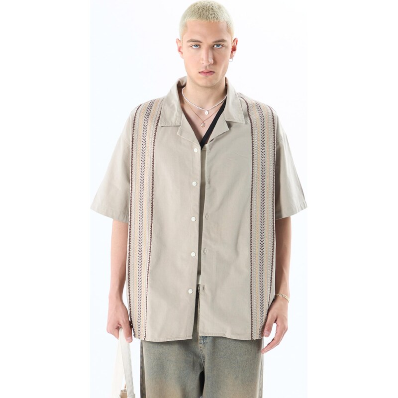 VAMOS CLO Košeľa béžová 60683151