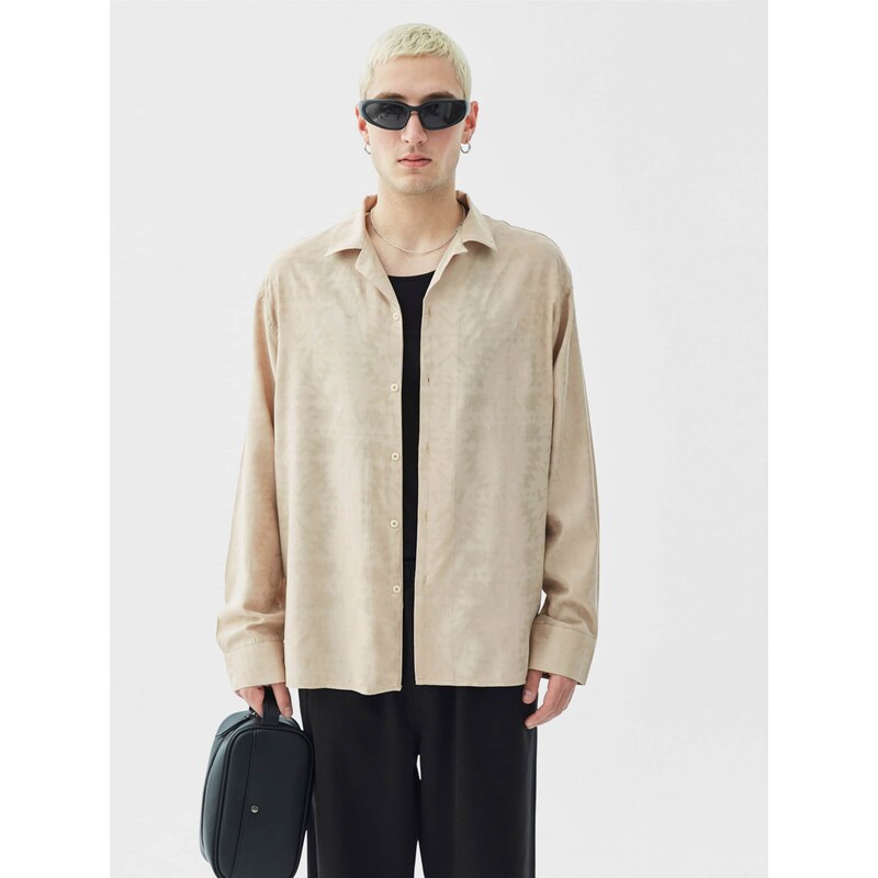 VAMOS CLO Košeľa béžová 60683140