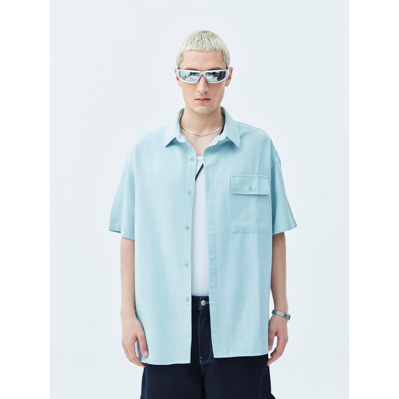 VAMOS CLO Košeľa Arlington nebesky modrá 60683193